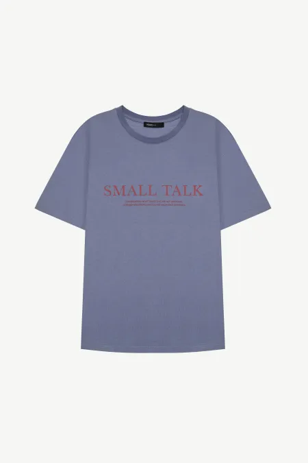 Футболка с принтом "Small talk"