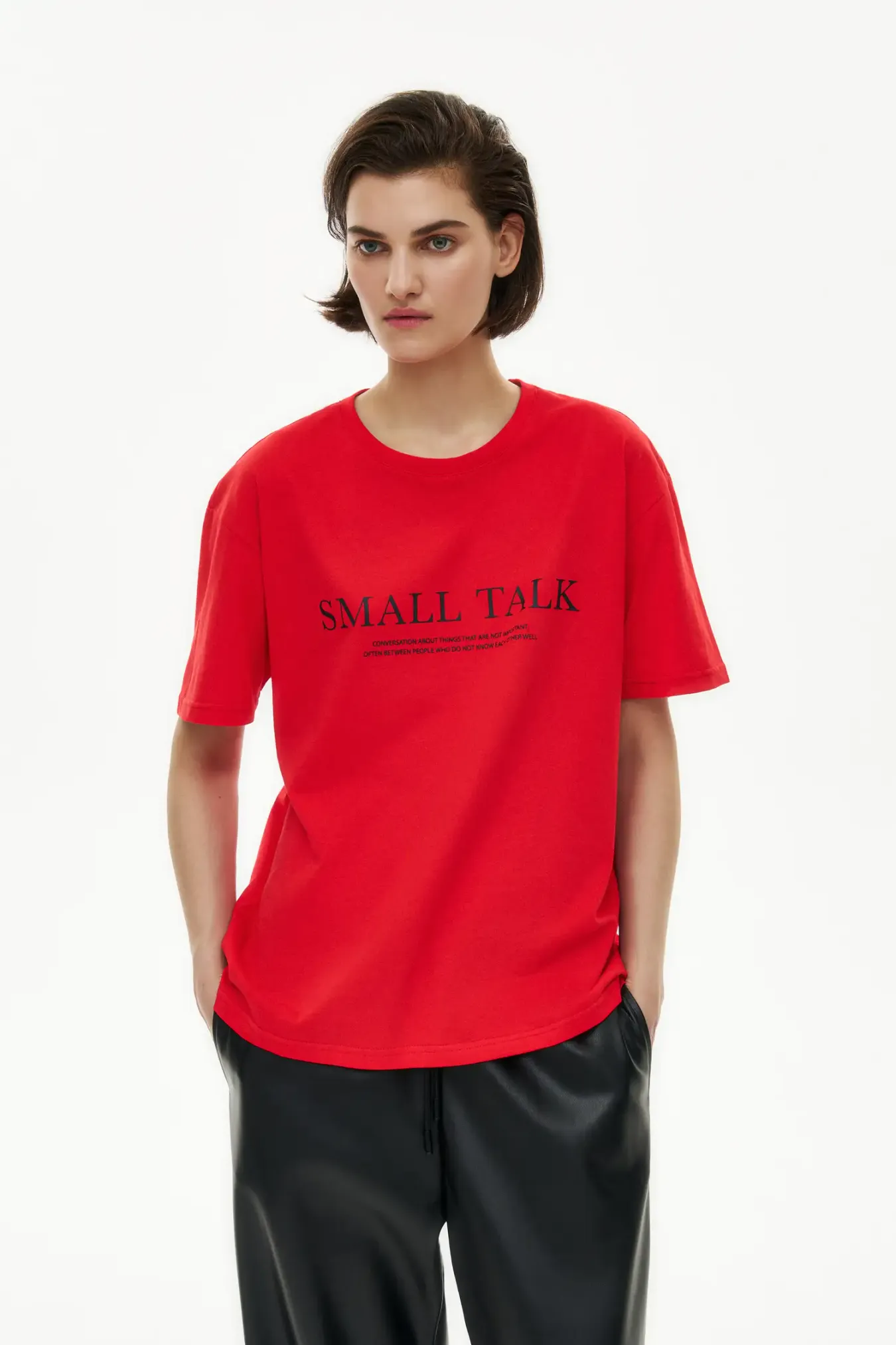 Футболка с принтом "Small talk"