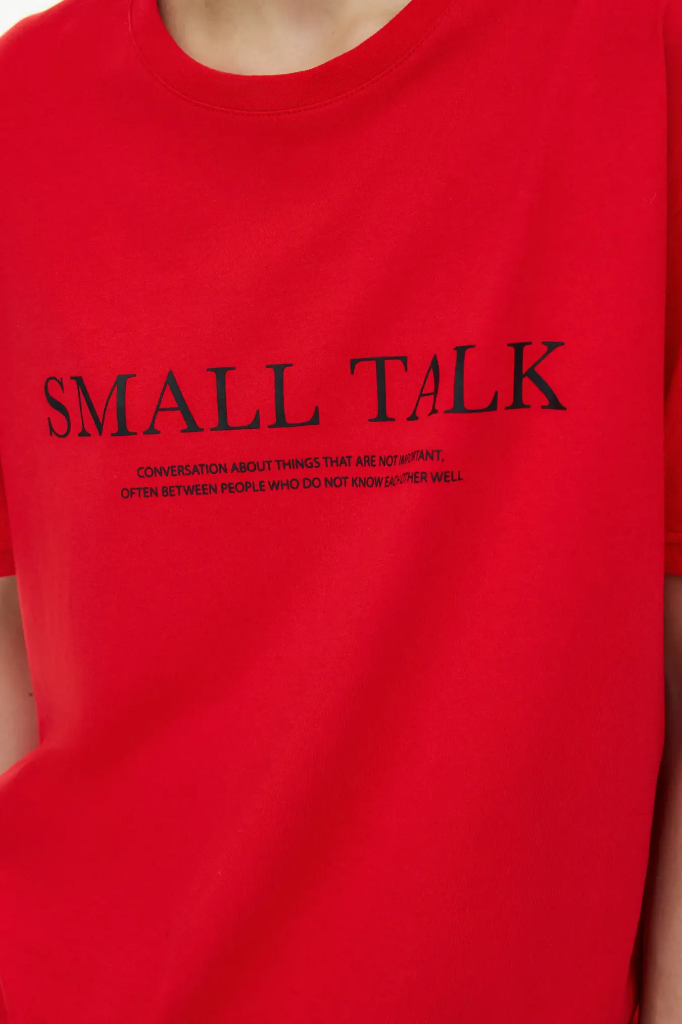 Футболка с принтом "Small talk"