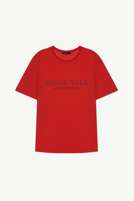 Футболка с принтом "Small talk"