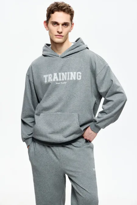 Худи с принтом "Training not today"