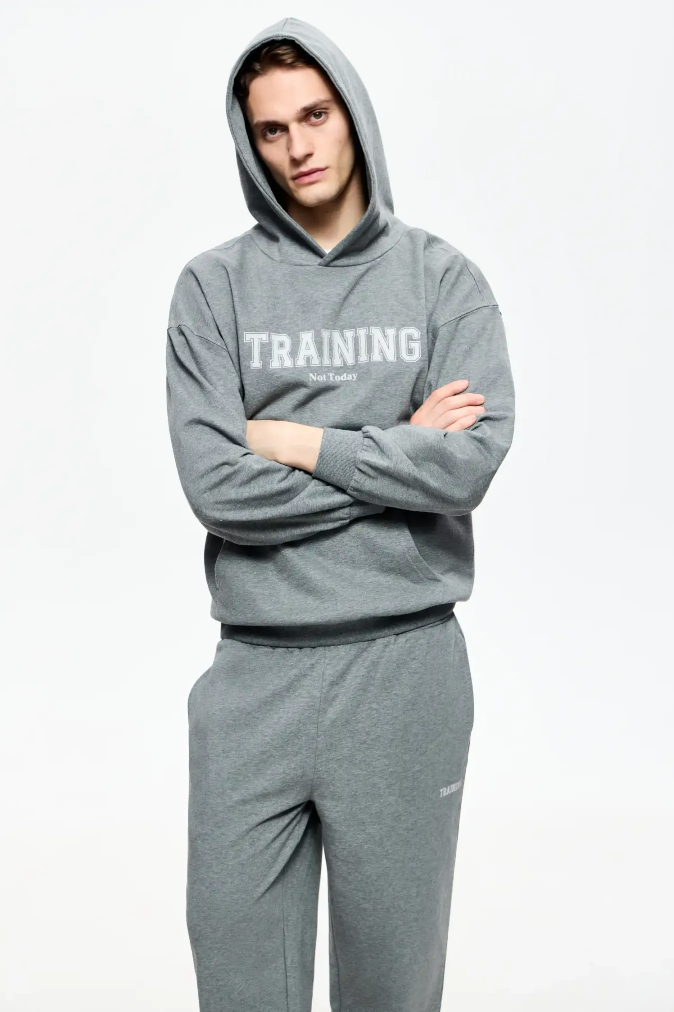 Худи с принтом "Training not today"