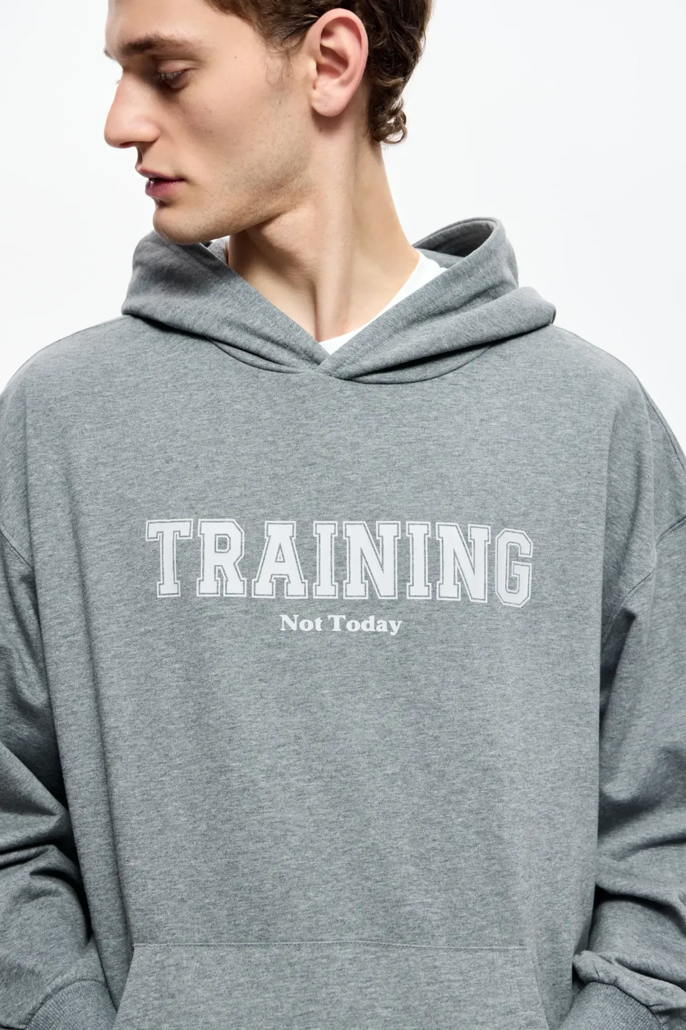 Худи с принтом "Training not today"